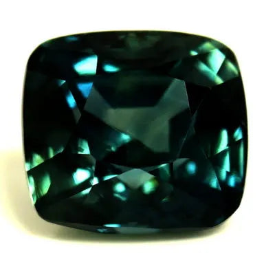 1.98ct Cushion Natural Sapphire (Colour Teal, Clarity Eye Clean, Cut Faceted)