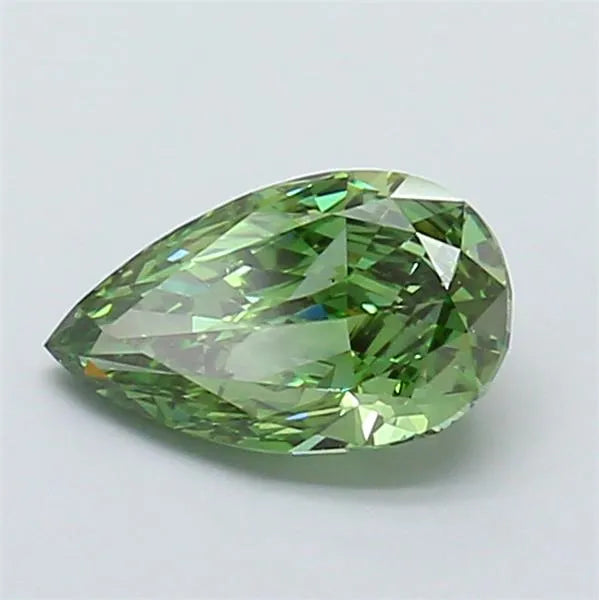 1.51ct Pear Lab Grown Diamond (Colour Fancy Vivid Green, Clarity VS1, IGI Certified)