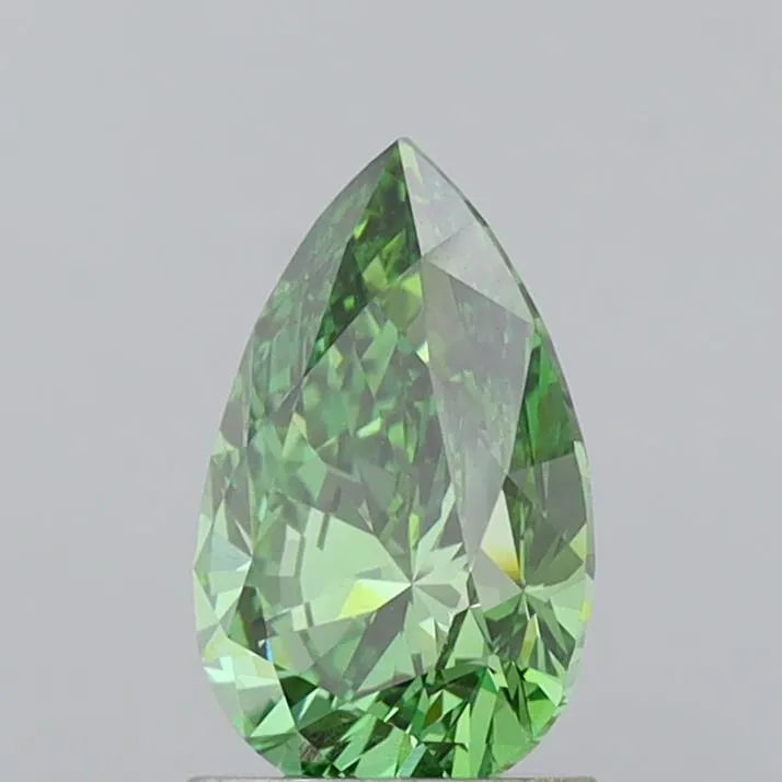 1.52ct Pear Lab Grown Diamond (Colour Fancy Vivid Green, Clarity VS1, IGI Certified)