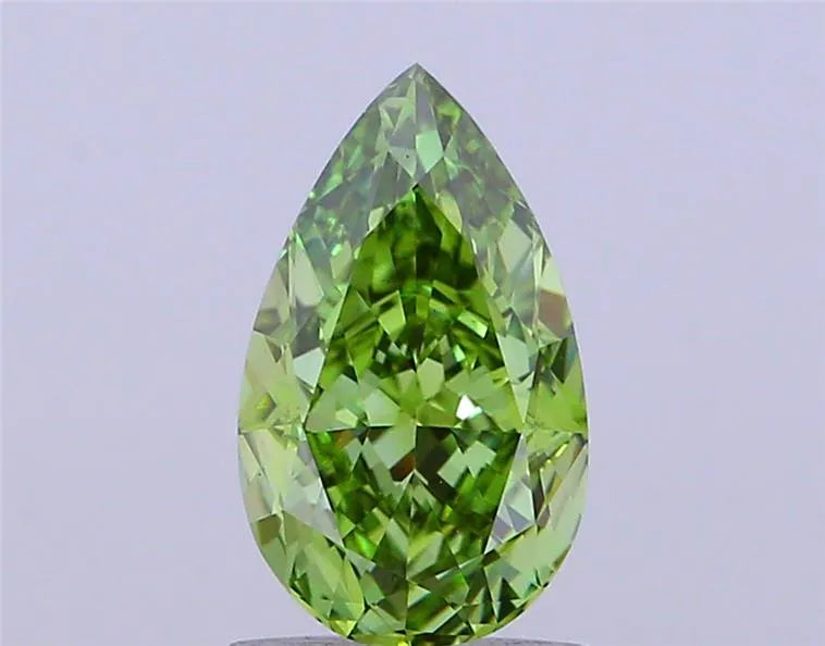 1.80ct Pear Lab Grown Diamond (Colour Fancy Vivid Green, Clarity VS1, IGI Certified)