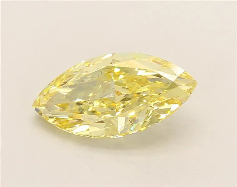 2.01ct Marquise Lab Grown Diamond (Colour Fancy Intense Yellow, Clarity VS1, IGI Certified)