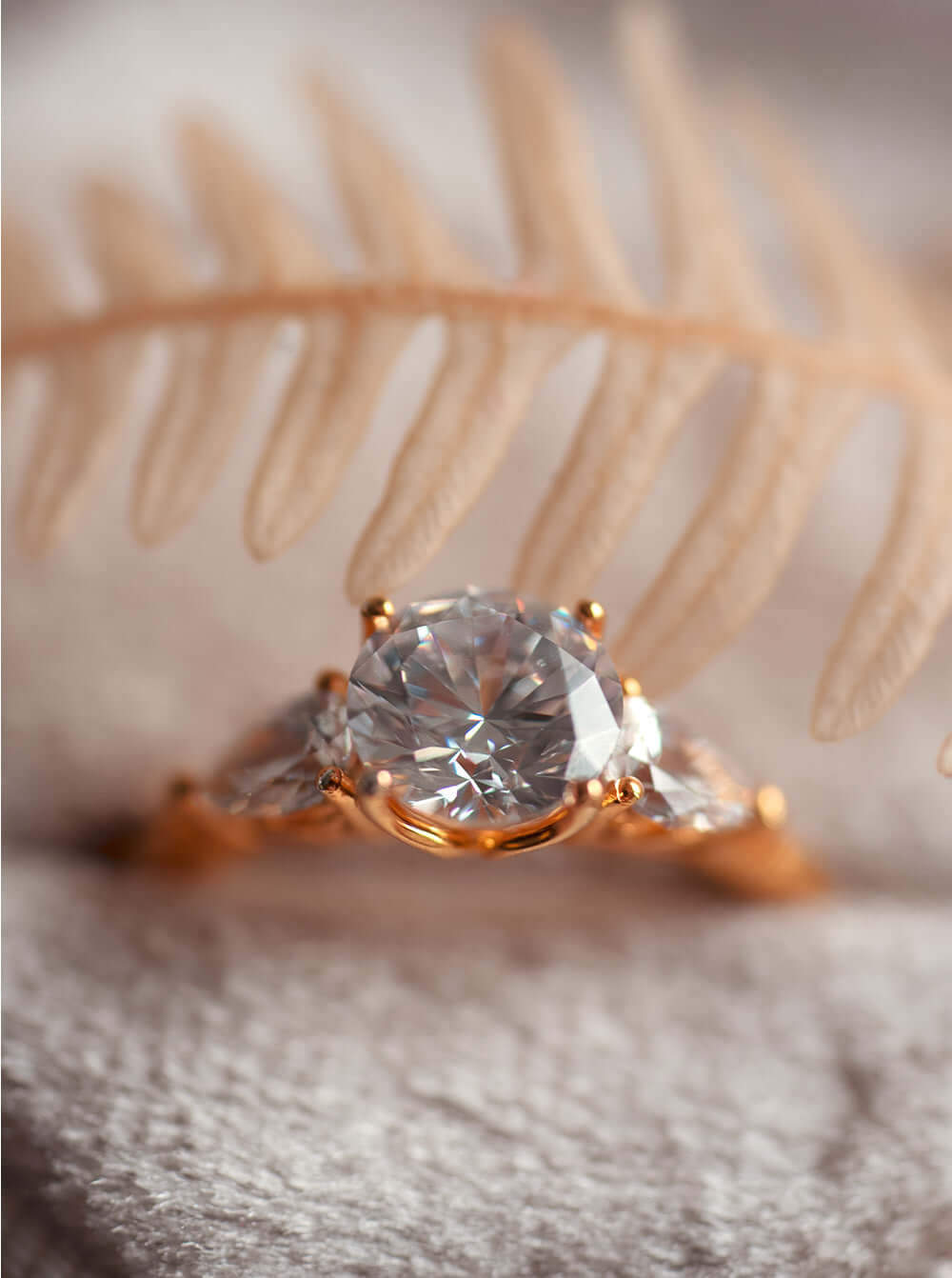 The Garden 1 ct. Round Diamond Three-Stone Ring