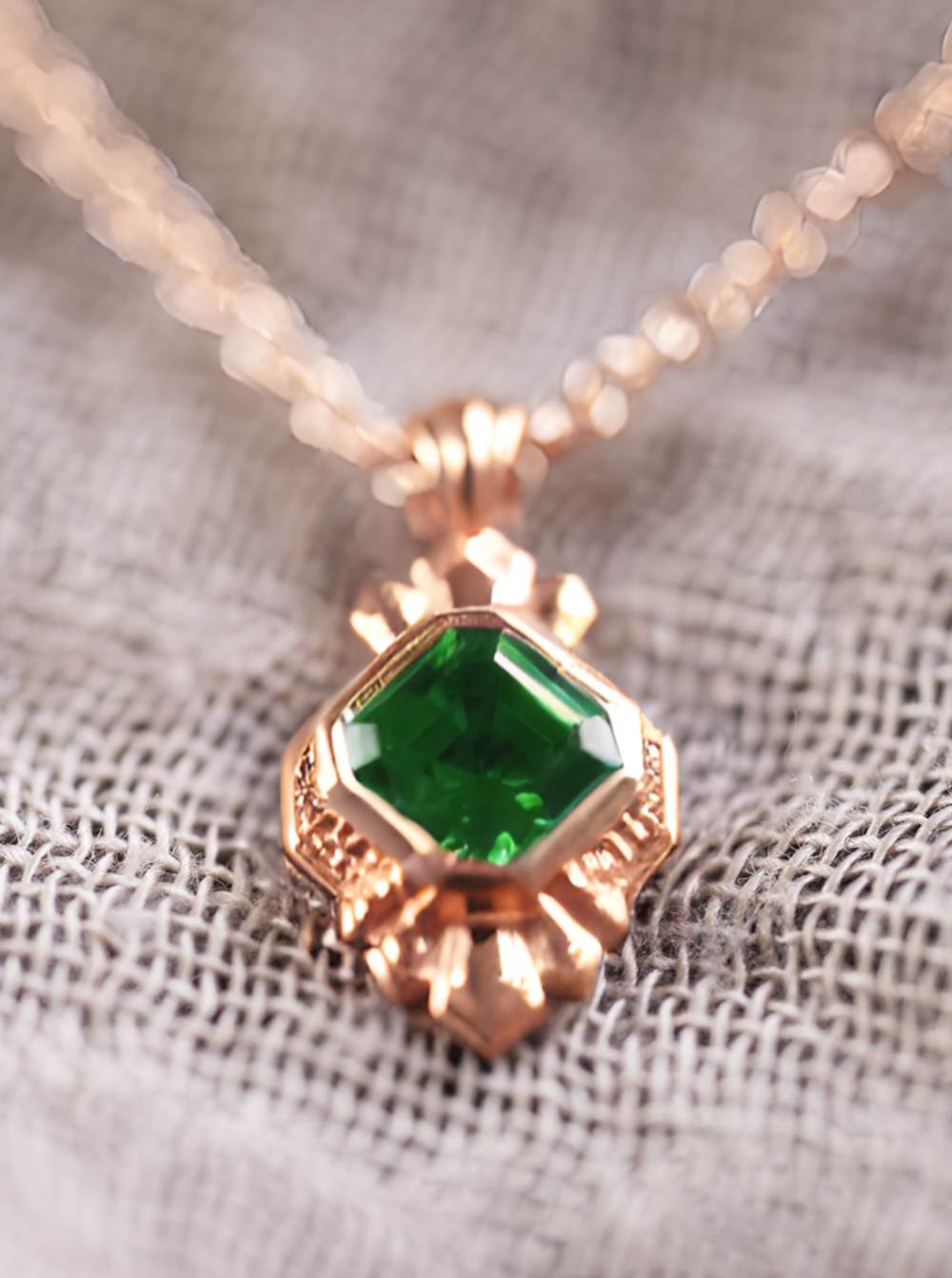 The Paris 1 ct. Emerald Necklace