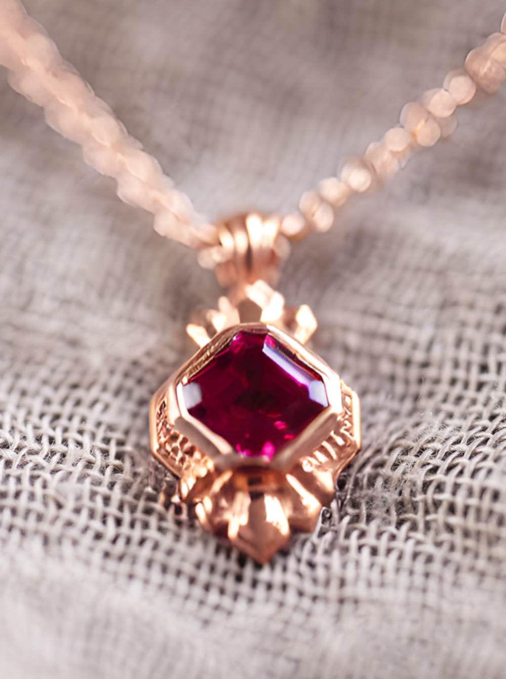 The Paris 1 ct. Ruby Necklace