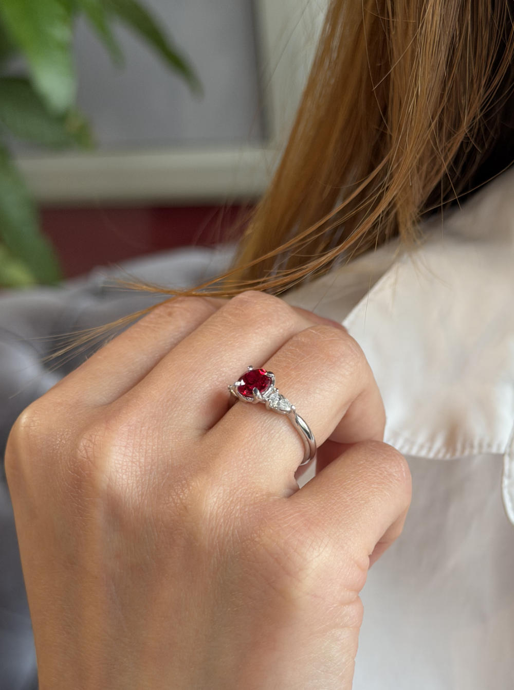 The Garden Round Stone Ring