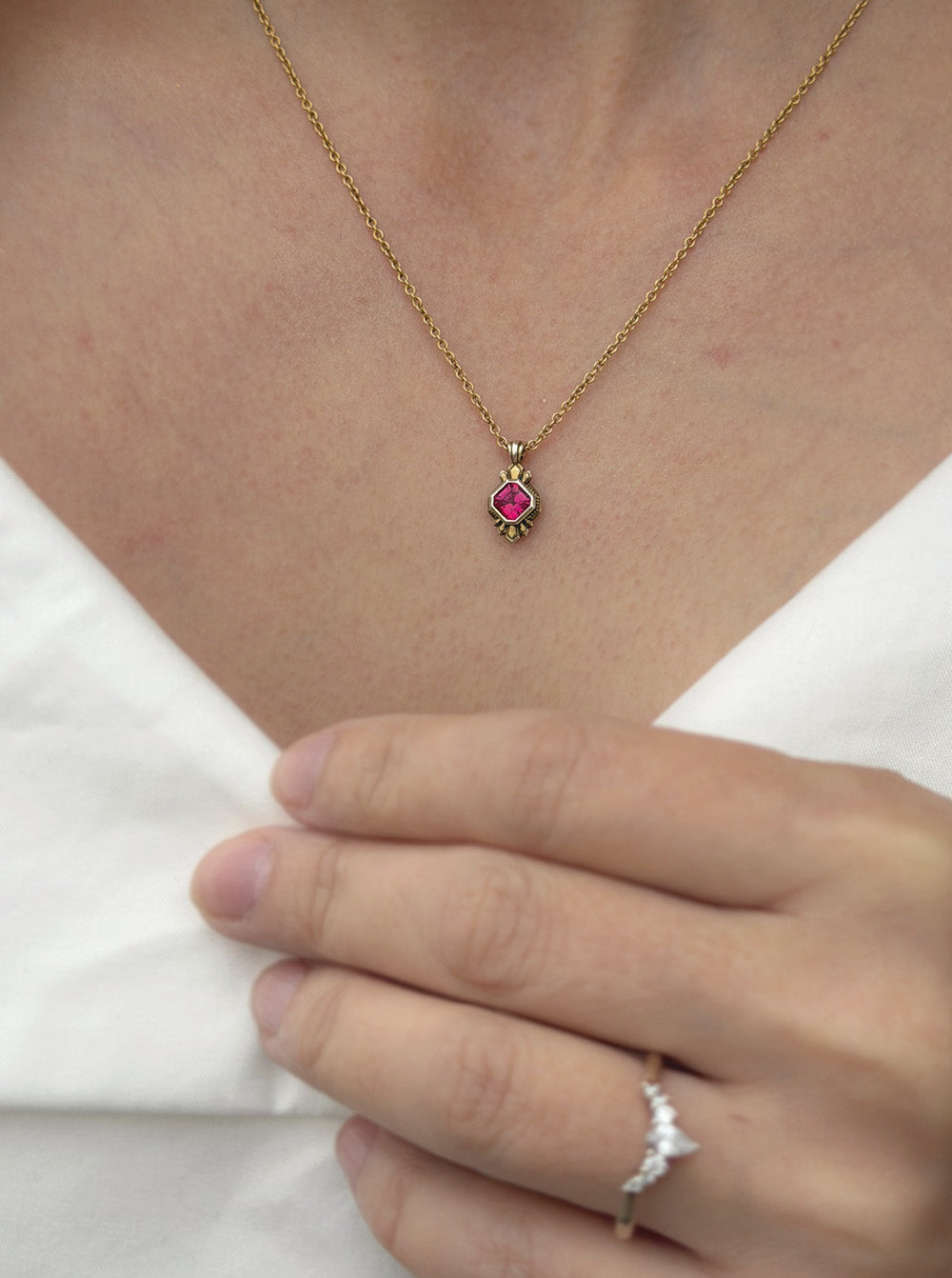 The Paris 1 ct. Ruby Necklace