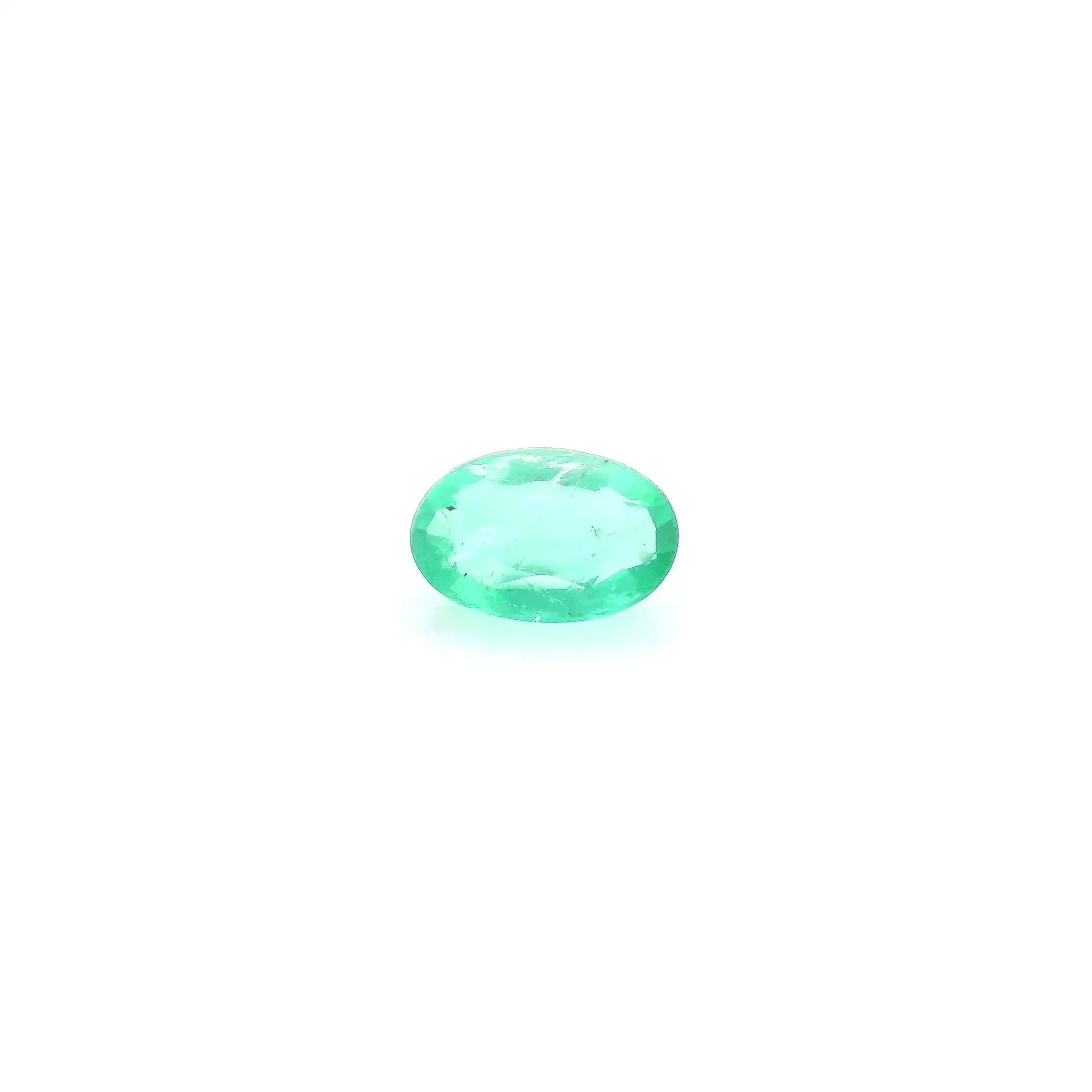 0.45ct Oval Natural Emerald (Colour Green, Clarity Slightly Included, Cut Faceted)
