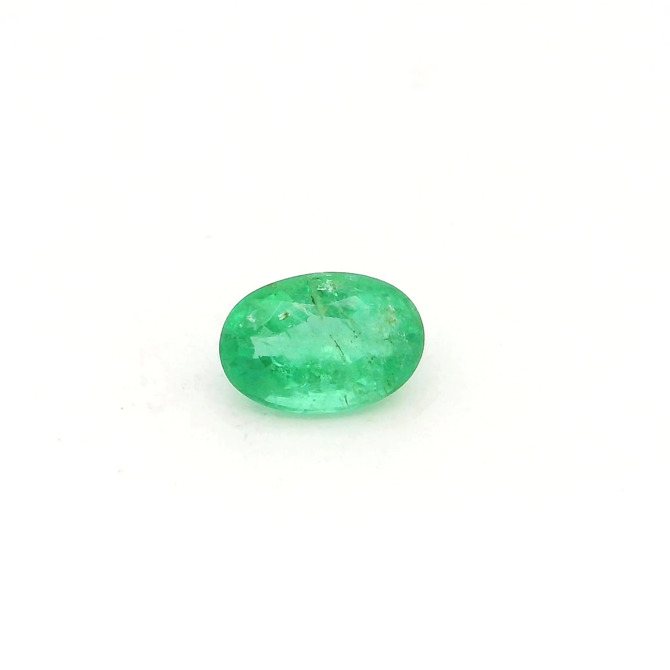 0.48ct Oval Natural Emerald (Colour Green, Clarity Slightly Included, Cut Faceted)