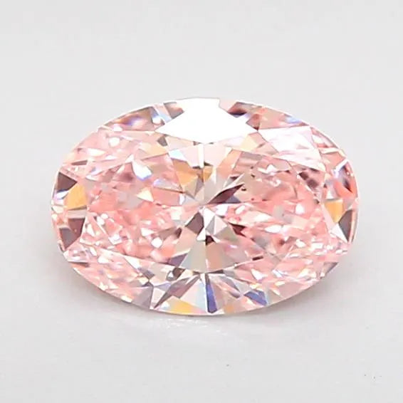 0.72ct Oval Lab Grown Diamond (Colour Fancy Pink, Clarity VS1, IGI Certified)