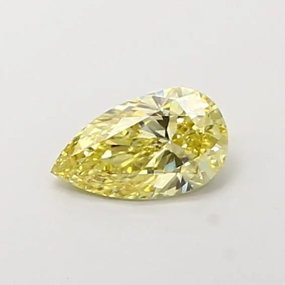 0.83ct Pear Lab Grown Diamond (Colour Fancy Yellow, Clarity VS1, IGI Certified)