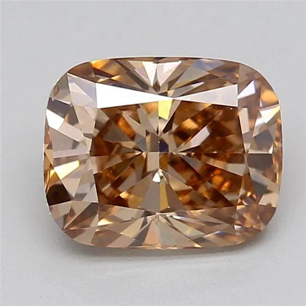 1.00ct Cushion modified Lab Grown Diamond (Colour Fancy Brown, Clarity VS2, IGI Certified)