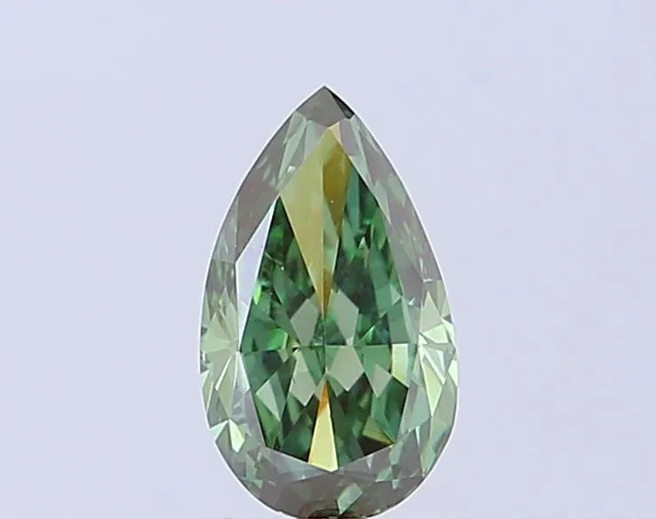 1.05ct Pear Lab Grown Diamond (Colour Fancy Vivid Green, Clarity VVS1, IGI Certified)