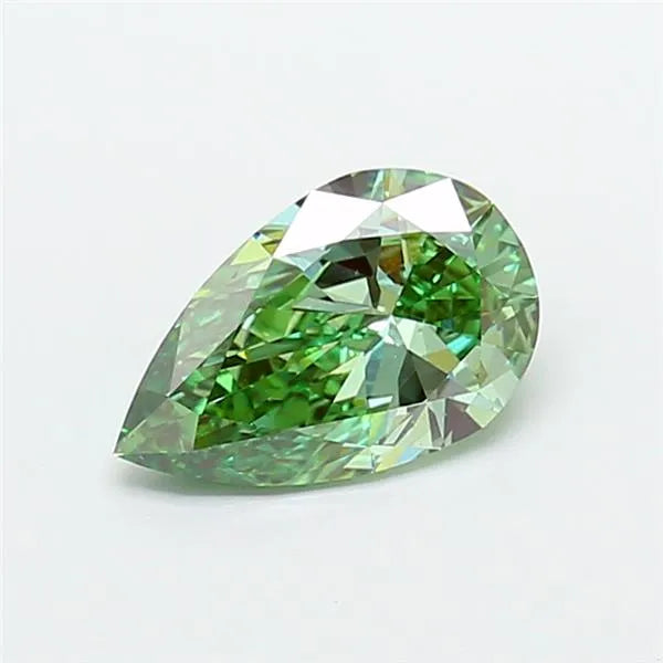 1.50ct Pear Lab Grown Diamond (Colour Fancy Vivid Green, Clarity VS2, IGI Certified)