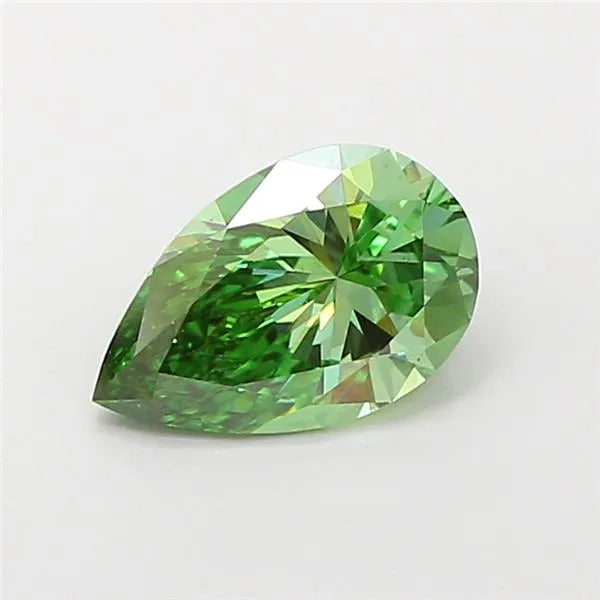 1.51ct Pear Lab Grown Diamond (Colour Fancy Vivid Green, Clarity VS1, IGI Certified)