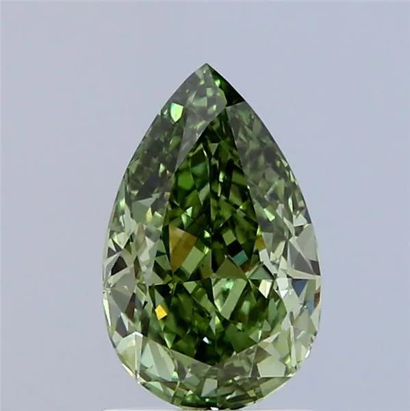 1.51ct Pear Lab Grown Diamond (Colour Fancy Vivid Green, Clarity VS2, IGI Certified)