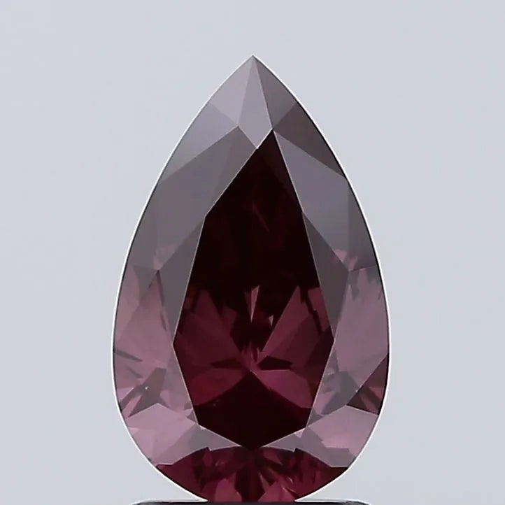 1.53ct Pear Lab Grown Diamond (Colour Fancy Deep Pink, Clarity VS1, IGI Certified)
