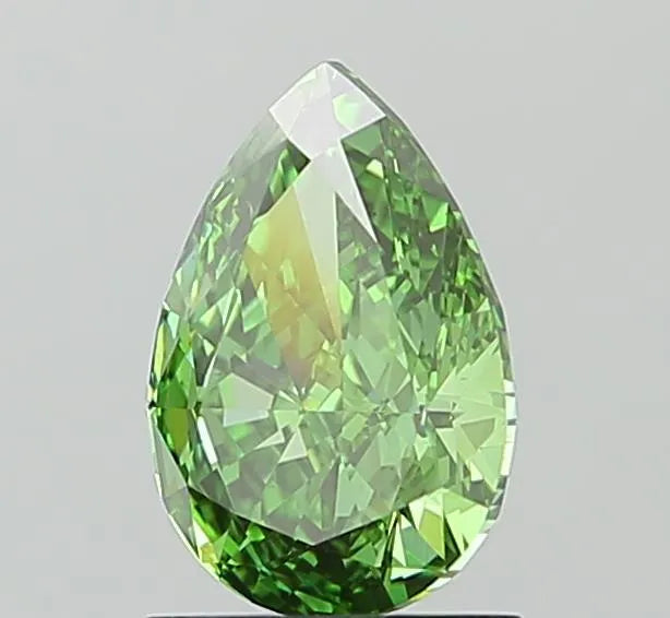 1.53ct Pear Lab Grown Diamond (Colour Fancy Vivid Green, Clarity VS1, IGI Certified)
