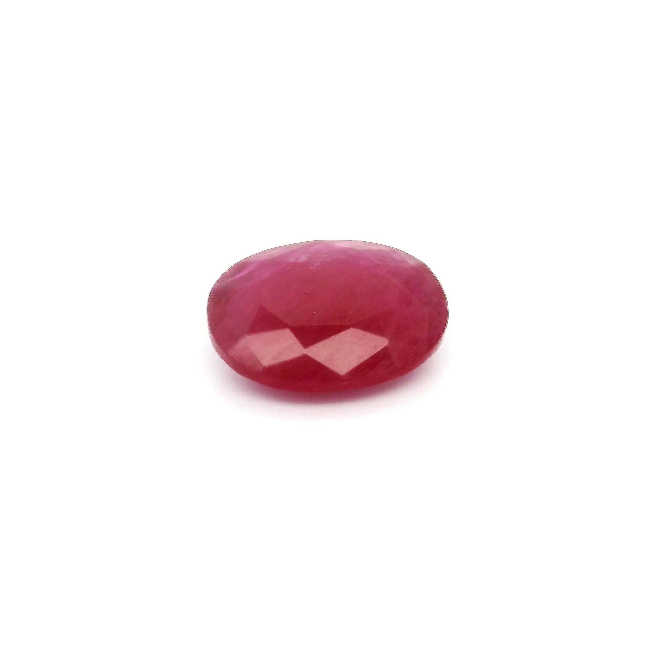 1.98ct Oval Natural Ruby (Colour Red, Clarity Moderately Included, Cut Faceted)