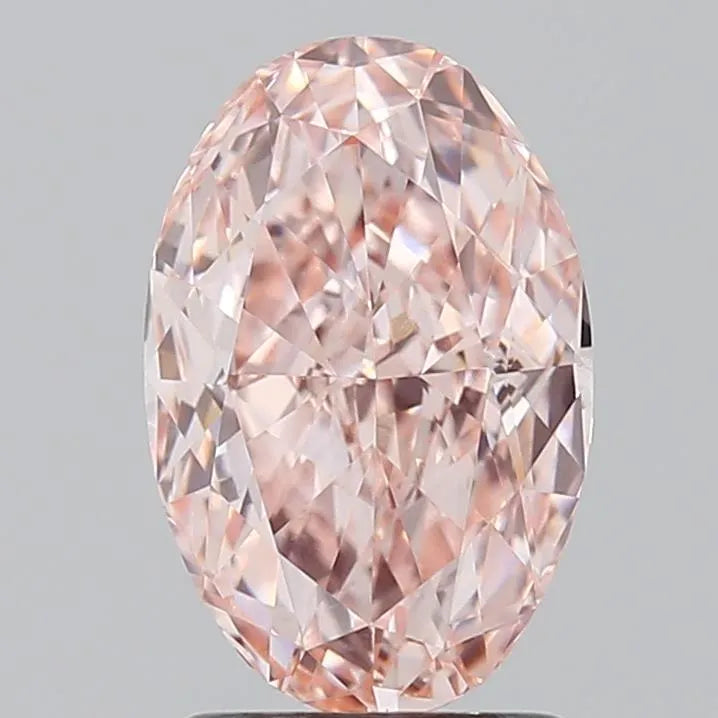 2.00ct Oval Lab Grown Diamond (Colour Fancy Intense Pink, Clarity VVS2, IGI Certified)