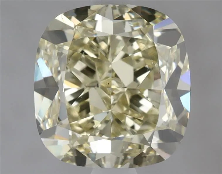 2.02ct Cushion brilliant Natural Diamond (Colour Fancy Light Brownish Yellow, Clarity VS2, GIA Certified)