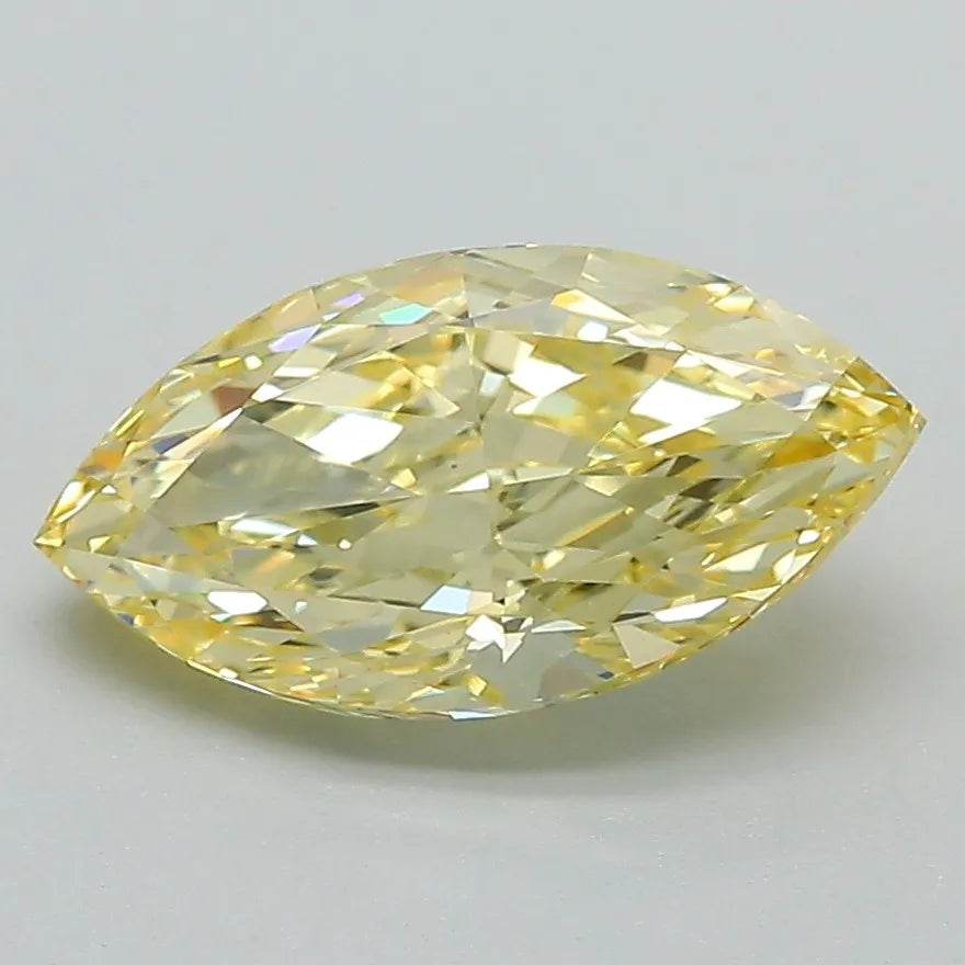 2.02ct Marquise Lab Grown Diamond (Colour Fancy Yellow, Clarity VVS2, IGI Certified)