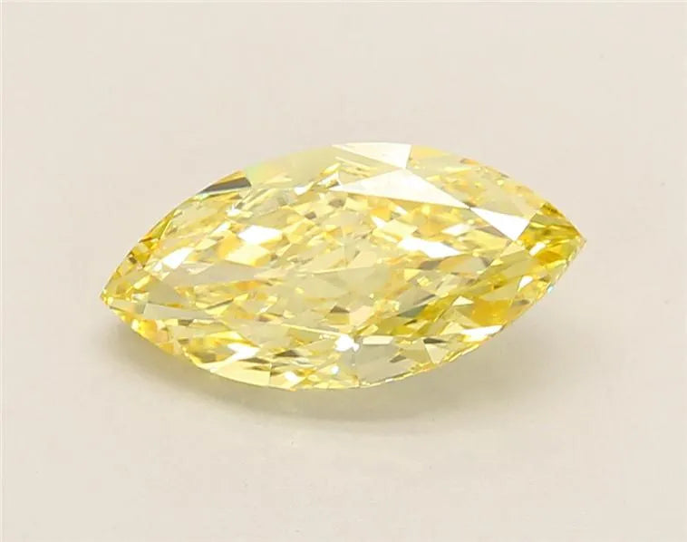2.03ct Marquise Lab Grown Diamond (Colour Fancy Vivid Yellow, Clarity VS2, IGI Certified)