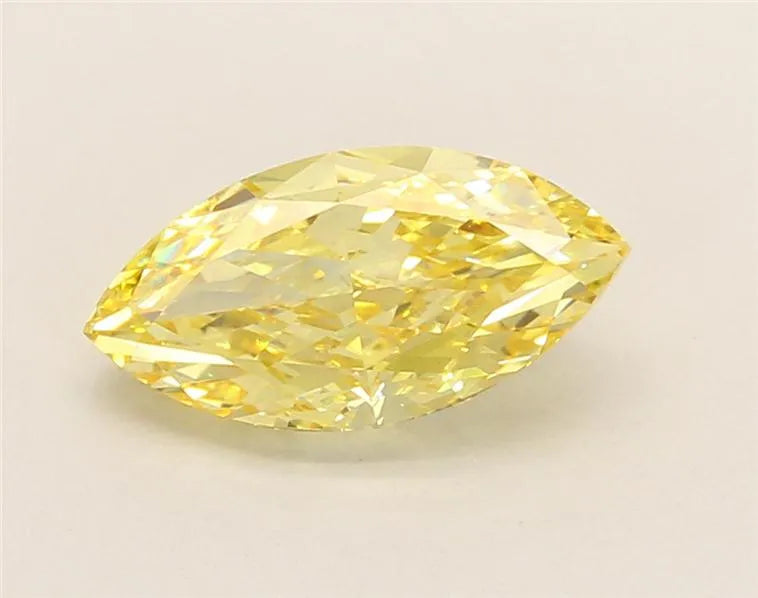 2.11ct Marquise Lab Grown Diamond (Colour Fancy Intense Yellow, Clarity VVS2, IGI Certified)