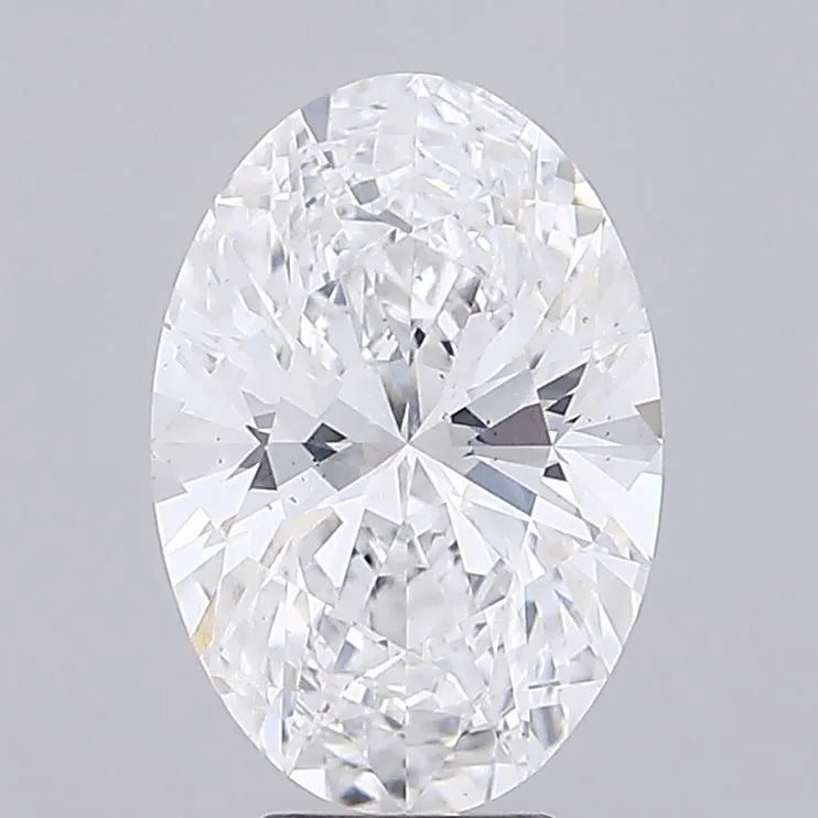 3.56ct Oval Lab Grown Diamond (Colour G, Clarity VVS2, IGI Certified)
