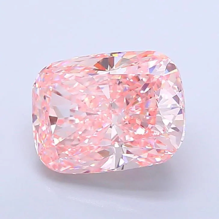 6.64ct Cushion modified Lab Grown Diamond (Colour Fancy Intense Pink, Clarity VVS2, IGI Certified)